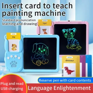 Cross-Border Children's LCD Handwriting Board Amazon Card Drawing Machine Graffiti Drawing Board Educational Integrated Machine