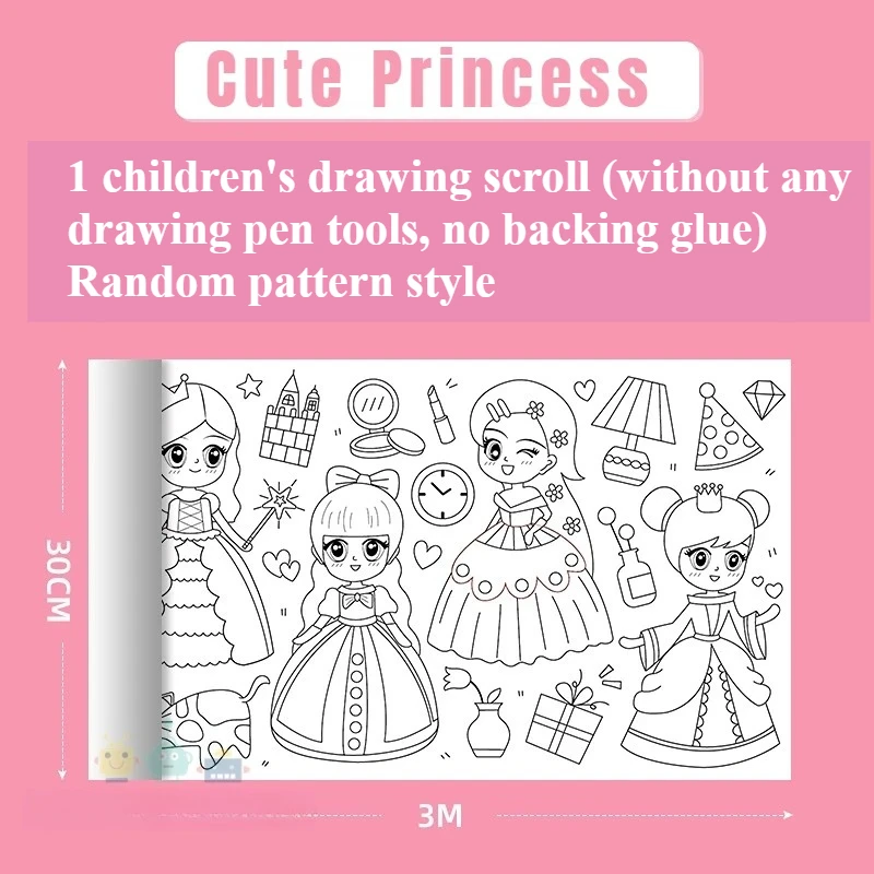 DIY Drawing Roll Sticky Color Filling Paper Graffiti - Image 9