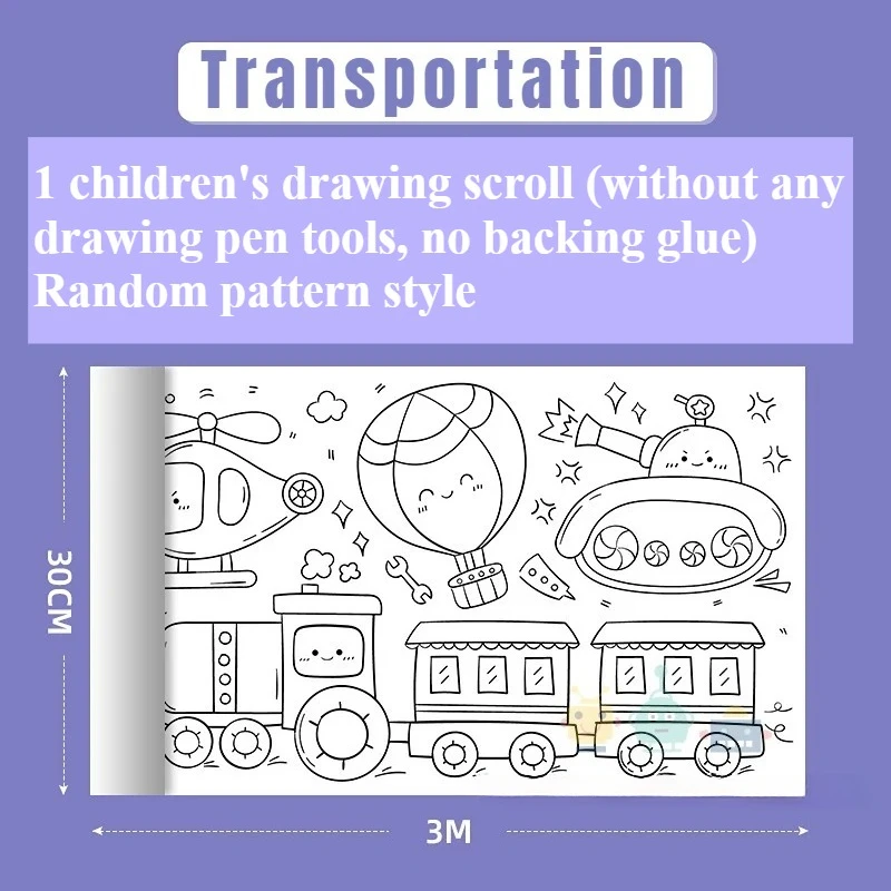 DIY Drawing Roll Sticky Color Filling Paper Graffiti - Image 7