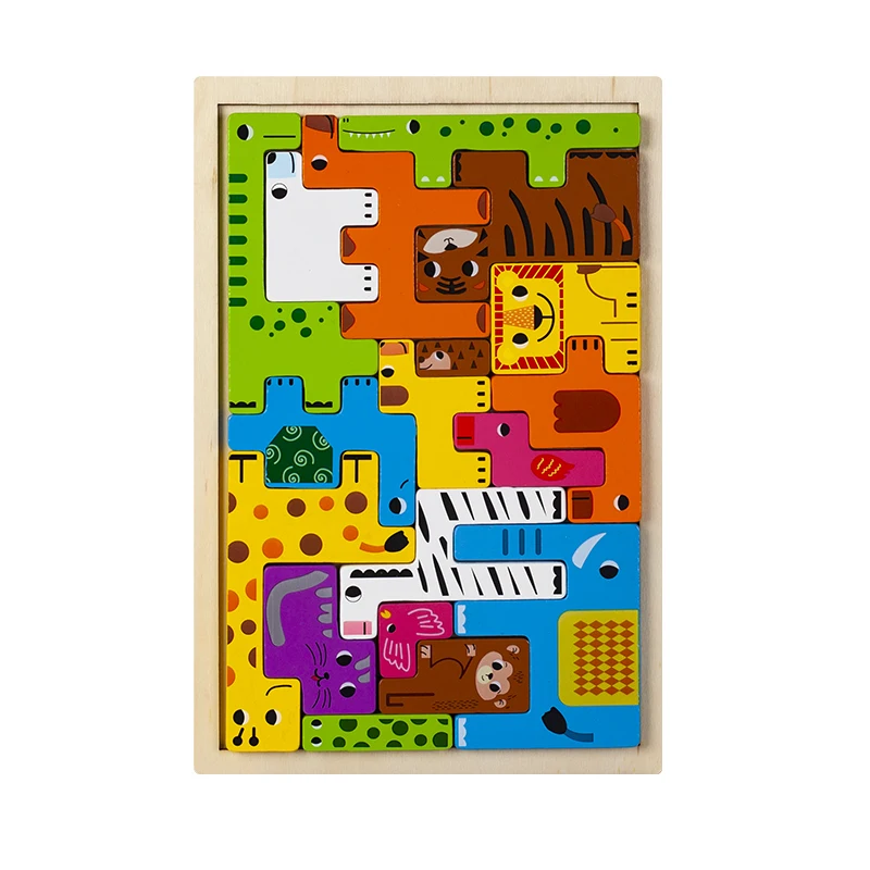 Animal Characters Russian Puzzle