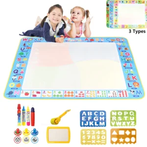 Magic Water Drawing Mat with Reusable Magic Pens