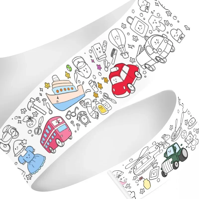 DIY Drawing Roll Sticky Color Filling Paper Graffiti - Image 5